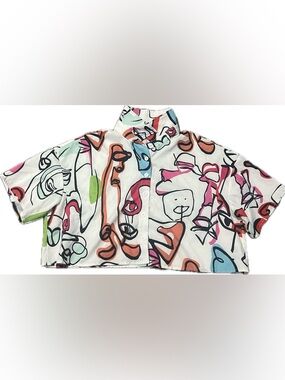 SHEIN Black Label with Pastel Blue and Pink Trim